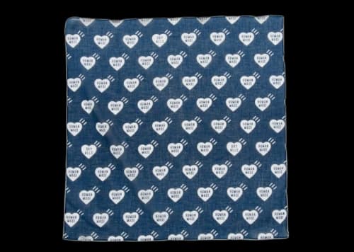Human Made All Over Heart Logo Graphic Bandana Red