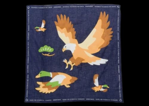 Human Made #2 Duck and Eagle Bandana Navy