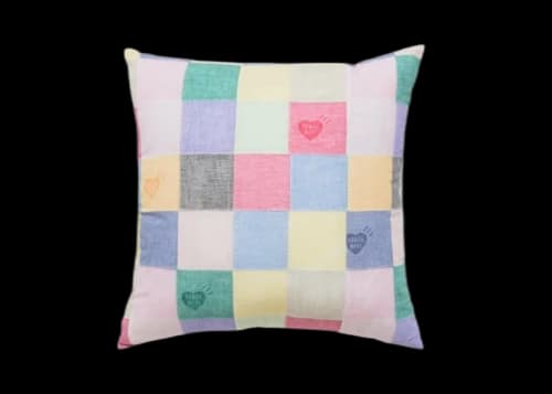 Human Made Patchwork Cushion Pink