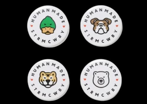 Human Made Animal Large Badge (Set of 4) Multi