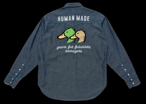 Human Made Western Chambray Shirt Indigo