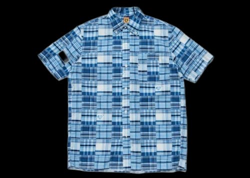 Human Made Patchwork S/S Shirt Blue