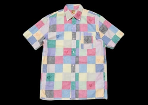 Human Made Patchwork S/S Shirt Pink