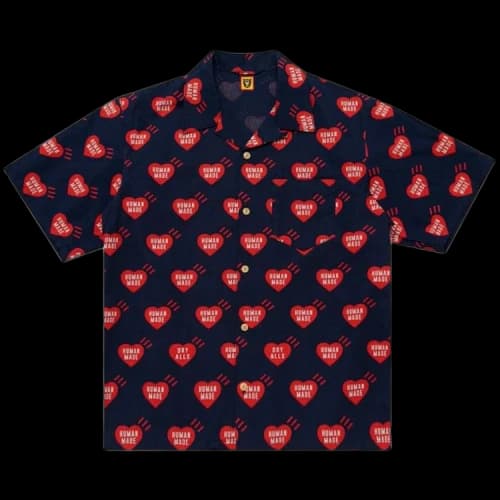 Human Made Heart Aloha Shirt 'Navy'