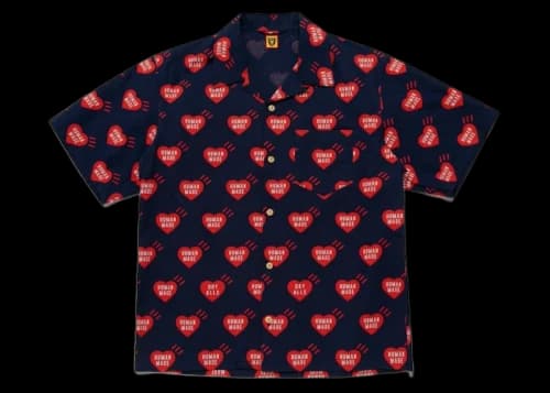 Human Made Heart Aloha Shirt Grey