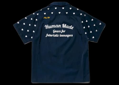 Human Made Embroidery S/S Shirt Navy