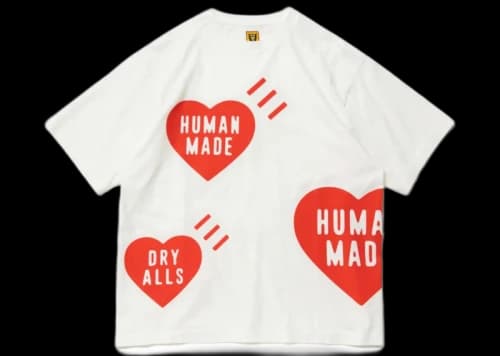 Human Made Big Heart T-Shirt White Red