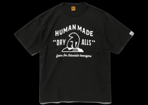 Human Made Polar Bear Dry Alls T-Shirt Black