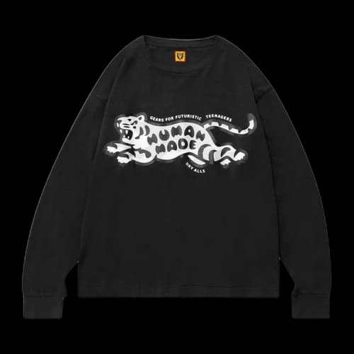 Human Made Tiger Long-Sleeve T-Shirt 'Black'