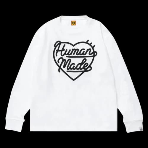 Human Made Heart Long-Sleeve Tee 'White'