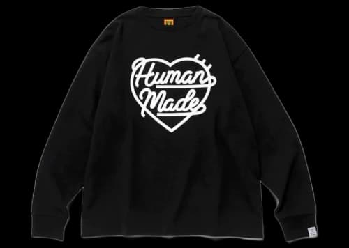 Human Made Heart L/S T-Shirt Beige
