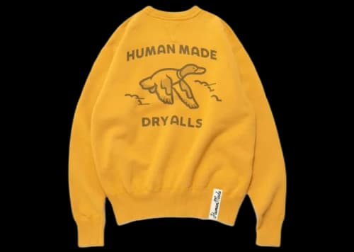 Human Made Duck Tsuriami Sweatshirt Yellow
