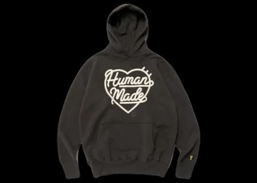 Human Made Heart Tsuriami Hoodie Black