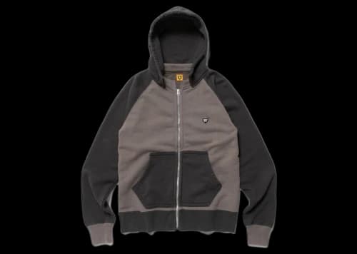 Human Made Zip Up Hoodie Black