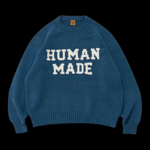 Human Made Raglan Knit Sweater 'Blue'