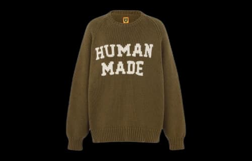Human Made Rabbit Raglan Knit Sweater Blue