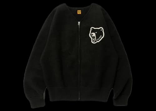 Human Made Wool Cardigan Black