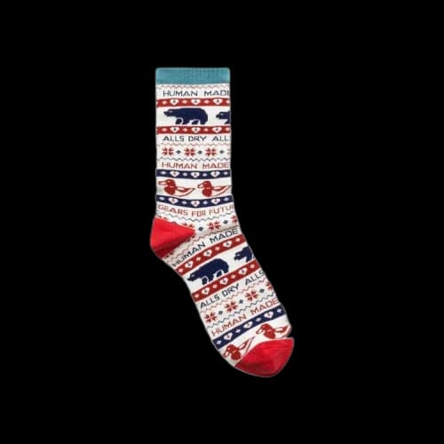 Human Made Low Gauge Pattern Socks 'Red'