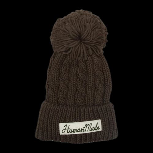 Human Made Cable Pop Beanie 'Olive'