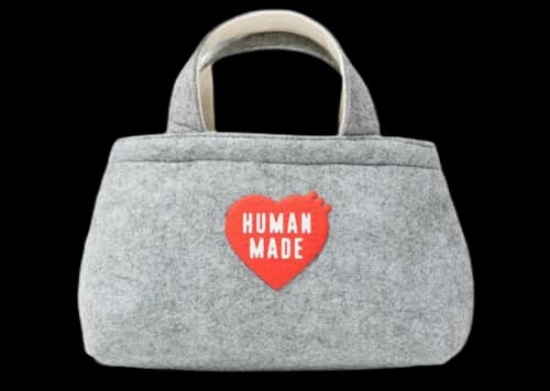 Human Made Felt Small Tote Bag Grey