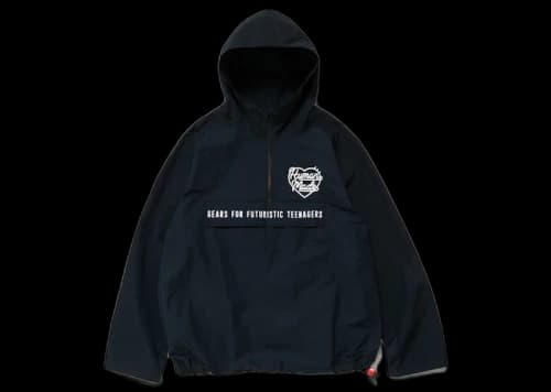 Human Made Half Zip Anorak Jacket Navy