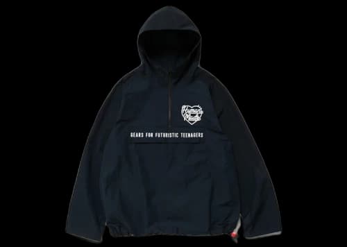 Human Made Half Zip Anorak Jacket Olive Drab