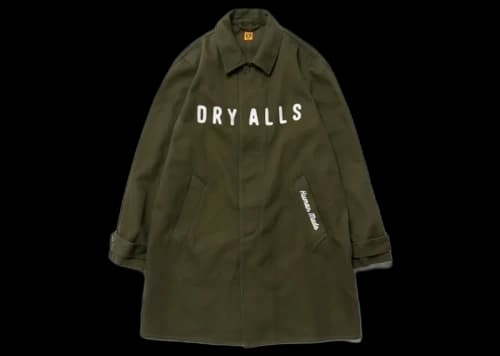 Human Made Balmacan Coat Olive Drab