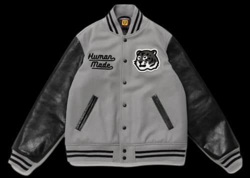 Human Made Varsity Jacket Grey