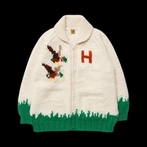 Human Made Duck Cowichan Jacket 'White'