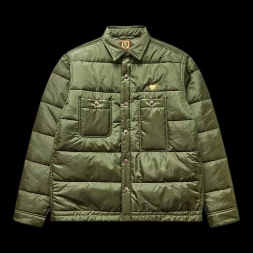 Human Made Quilted Shirt Jacket 'Olive'