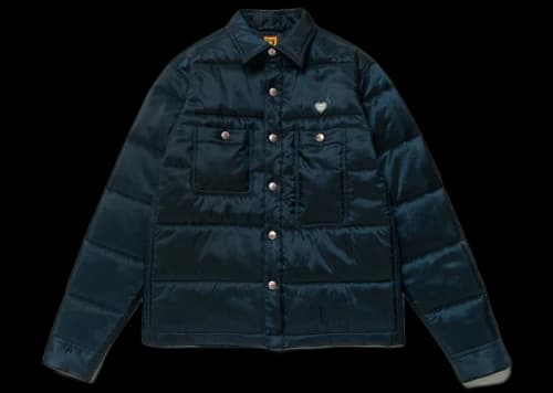 Human Made Quilted Shirt Jacket Navy