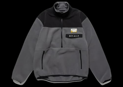 Human Made Fleece Half-Zip Pullover Grey