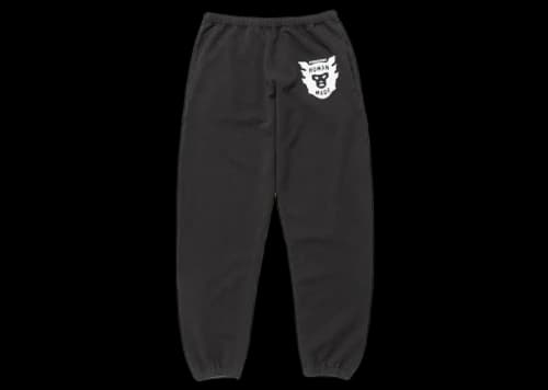 Human Made Face Logo Sweatpants Black