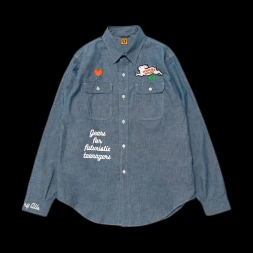Human Made Chambray Shirt 'Blue'