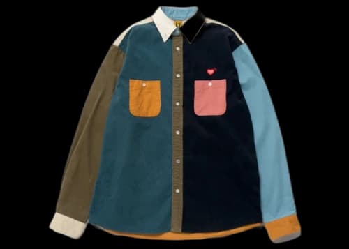 Human Made Crazy Corduroy Shirt Blue Multi