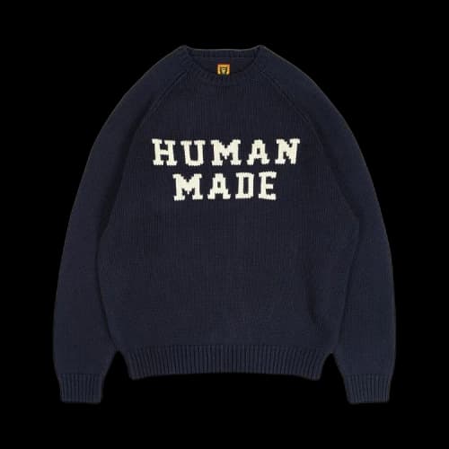 Human Made Bear Raglan Knit Sweater 'Navy'