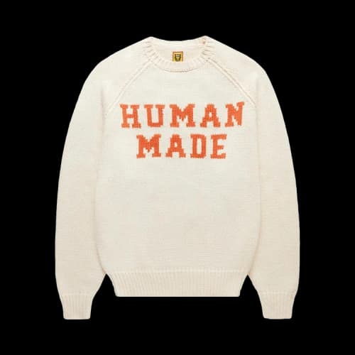 Human Made Bear Raglan Knit Sweater 'White'