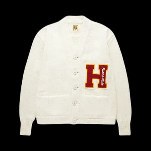 Human Made Low Gauge Knit Cardigan 'White'