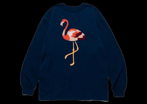 Human Made Flamingo Knit Sweater Navy