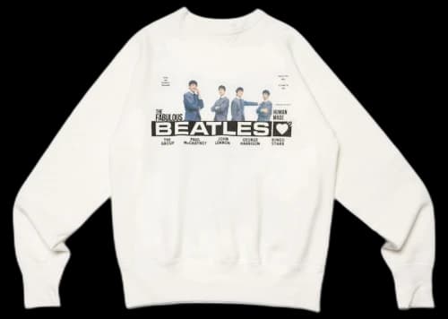 Human Made Beatles Tsuuriami Sweatshirt White