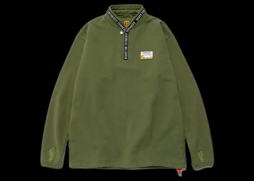 Human Made Stand Collar Sweatshirt Green
