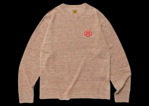 Human Made Linen Blend Knit Sweater Grey