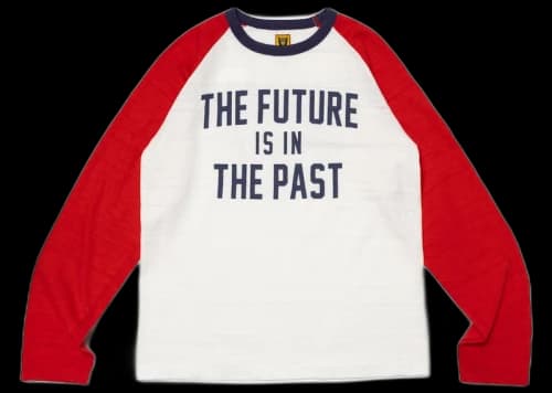 Human Made Raglan L/S T-Shirt White Red