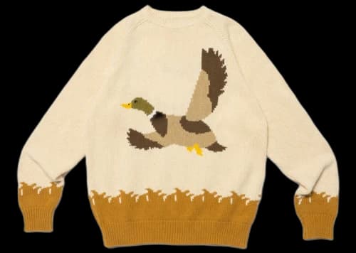 Human Made Duck Knit Sweater Beige