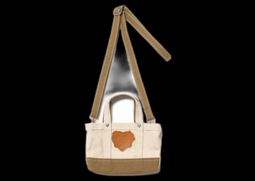 Human Made Heavy Canvas Mini Shoulder Tote Bag Beige