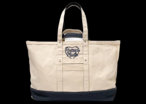 Human Made Heavy Canvas Large Tote Bag Navy