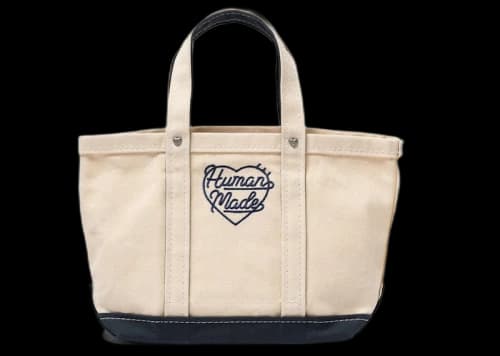 Human Made Heavy Canvas Small Tote Bag Navy