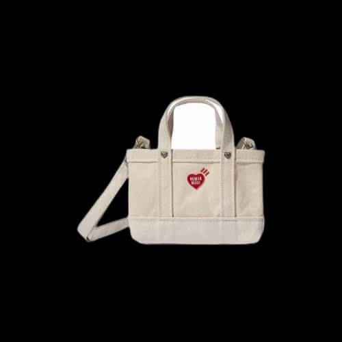 Human Made Heavy Canvas Mini Shoulder Tote 'White'