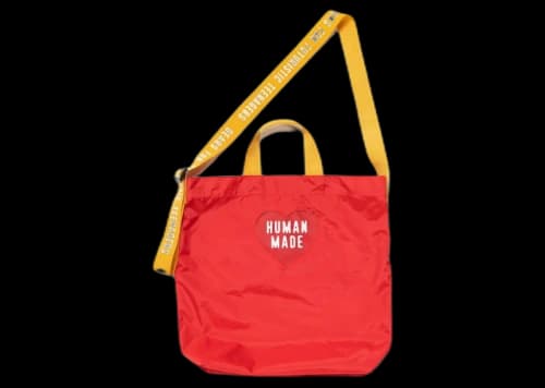 Human Made Nylon Heart 2 Way Tote Bag Red