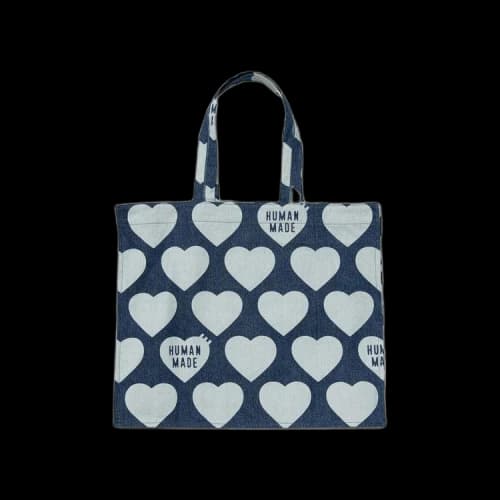 Human Made Heart Denim Tote Bag 'Indigo'